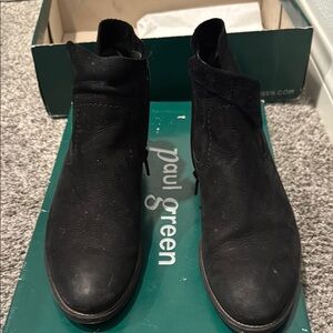 Paul Green Elegant Black Leather Boots